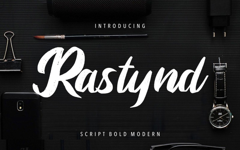 Полужирный современный шрифт Rastynd Script