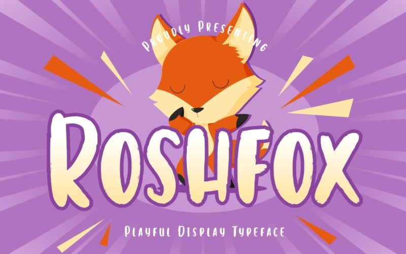 Roshfox Playful Display Krój czcionki