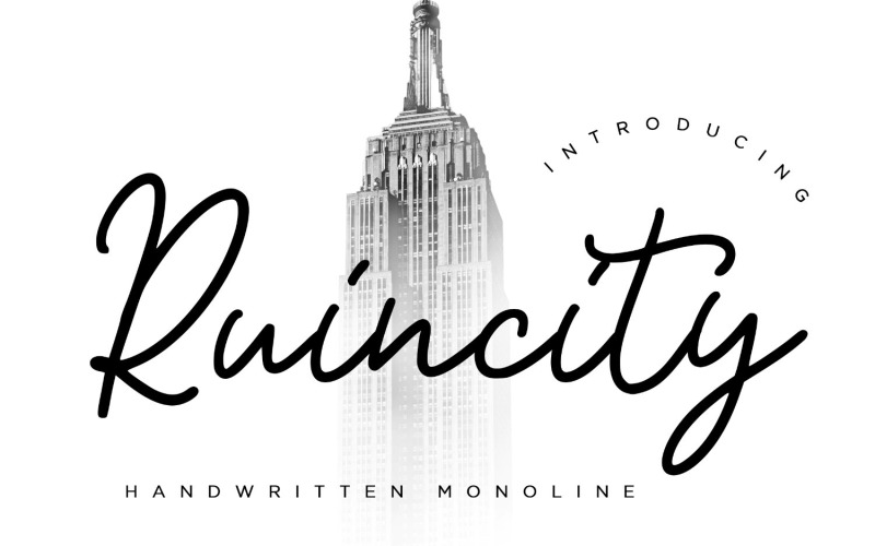 Ruincity рукописний монолінійний шрифт
