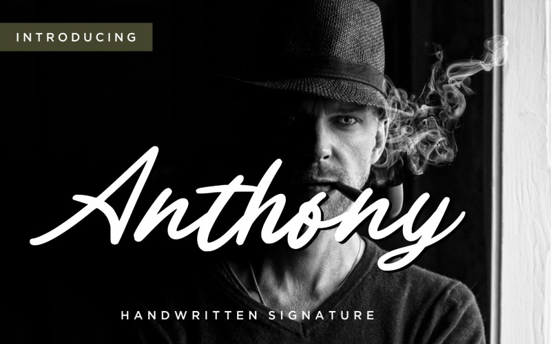 Рукописный шрифт для подписи Anthony
