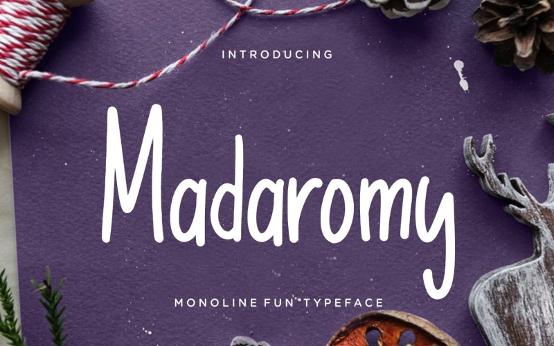 Шрифт Madaromy Fun Monoline