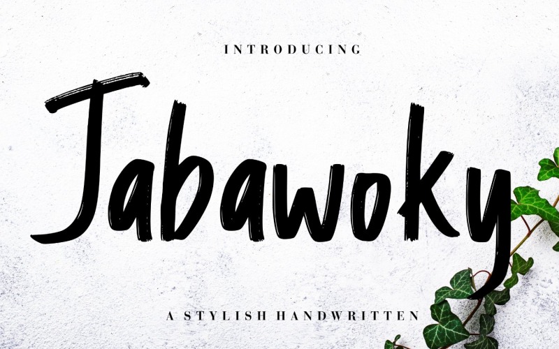 Стильный рукописный шрифт Jabawoky