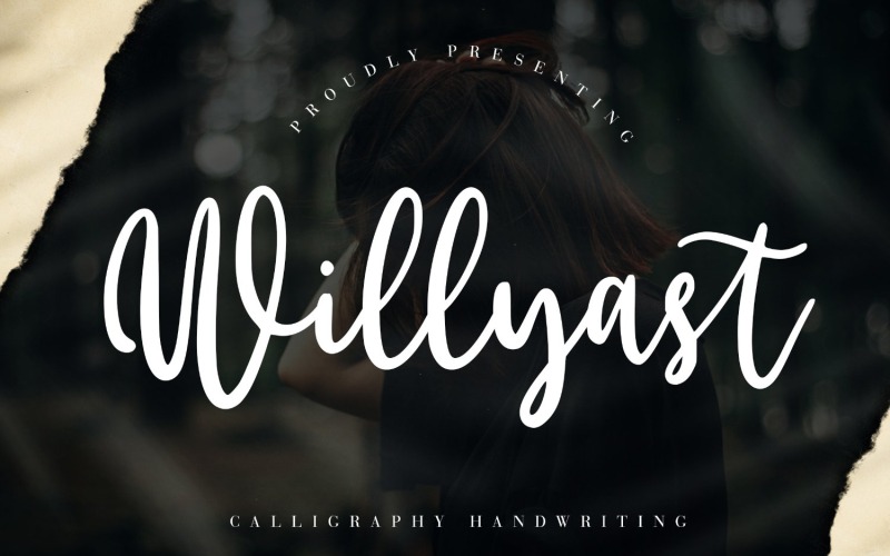 Willyast kalligrafi handstil teckensnitt
