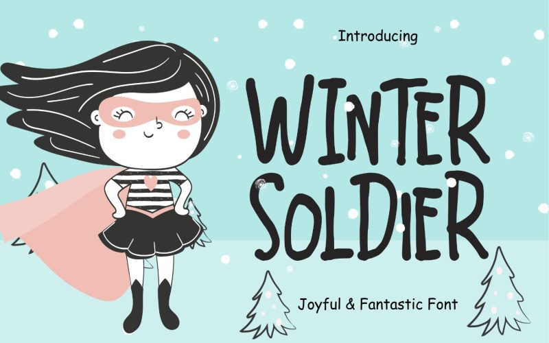 Зимний солдат Радостный и фантастический шрифт
