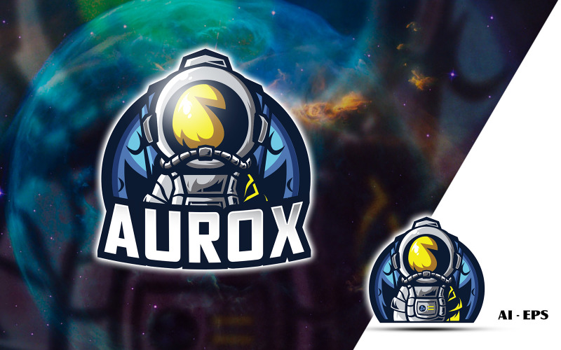 Download Шаблон логотипа "AUROX Logo Template" / AUROX Logo Template - Шаблон логотипа на тему графика planet,astronout,esport,logo template,badges,emnbelem,modern,logo