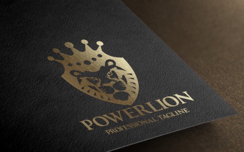 Power Lion шаблон логотипу