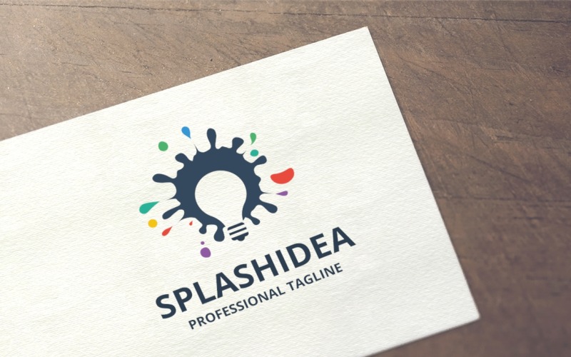 Шаблон логотипа Splash Idea v2