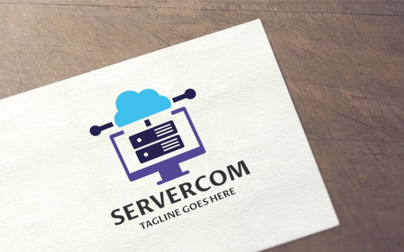 Download Шаблон логотипа "Servercom Logo Template" / Servercom Logo Template - Шаблон логотипа на тему графика blue,cloud,cloud computing,cloud host,cloud hosting,cloud up,cloud upload,download,host,network,server,service,sky,smart,smart objects,upload