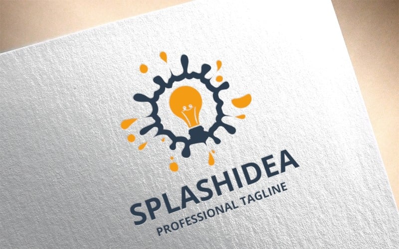 Download Шаблон логотипа "Splash Idea Logo Template" / Splash Idea Logo Template - Шаблон логотипа на тему графика agency,black,blue,branding,bright,bulb,business,colorful,creative,design,drop,green,idea,intelligent,light,logo,orange,print ready,purple,red