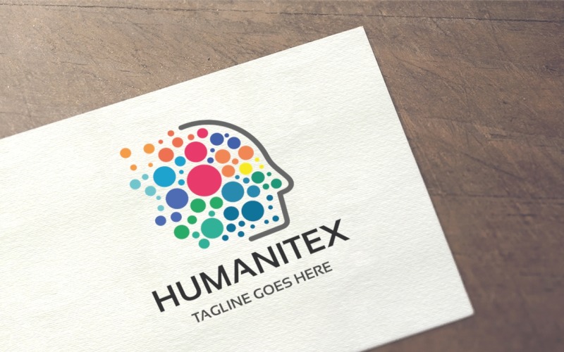 Download Шаблон логотипа "Humanitex Logo Template" / Humanitex Logo Template - Шаблон логотипа на тему графика abstract,brainstorm,colorful,corporate,creation,creative,creativity,development,digital,entertainment,face,head,human,idea,information,intelligence,knowledge,lifestyle,media,mind