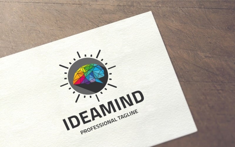 Download Шаблон логотипа "Idea Mind Logo Template" / Idea Mind Logo Template - Шаблон логотипа на тему графика abstract,agency,artificial intelligence,brain,brain logo,brainstorm,branding,concept,creation,creative,creativity,data,digital,firm,genius,idea,information,mind,network,polygon