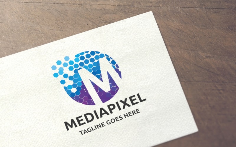 Download Шаблон логотипа "Letter M - Mediapixel Logo Template" / Letter M - Mediapixel Logo Template - Шаблон логотипа на тему графика brand,branding,business,consulting,corporative,cube,cubical,editable,editable letter,financial,firm,group,hexa,hexagon,hexagonal,identity,investment,letter,m letter,management