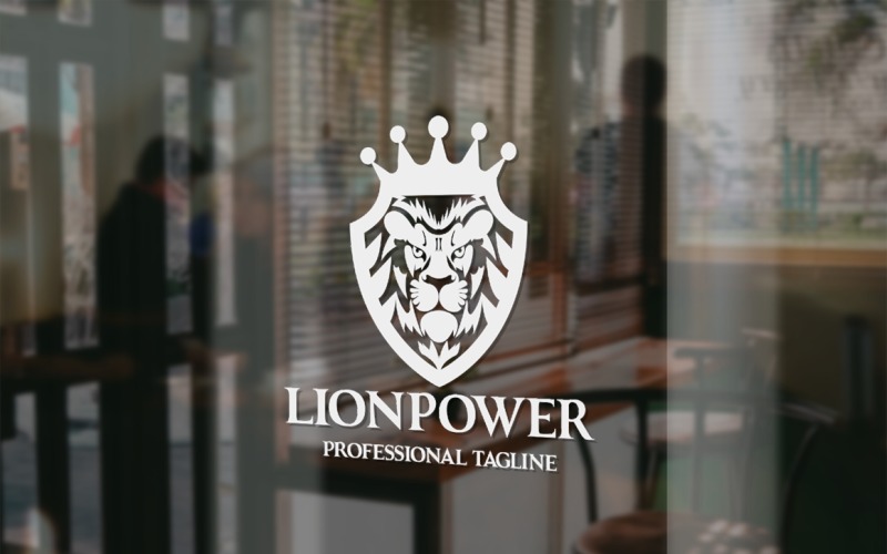 Lion Power Logo Vorlage