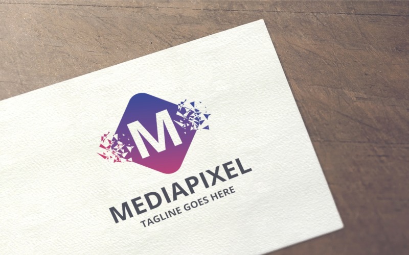 Litera M - Szablon Logo Mediapixel