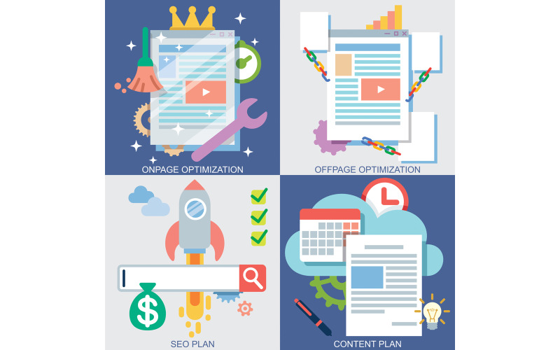 Download Иллюстрация "Web Icons Set for Onpage Optimization - Illustration" / Web Icons Set for Onpage Optimization - Illustration - Иллюстрация на тему графика icon,computer,design,flat,media,social,website,web,site,page,internet,technology,set,vector,illustration,graphic,infographic,symbol,concept,banner