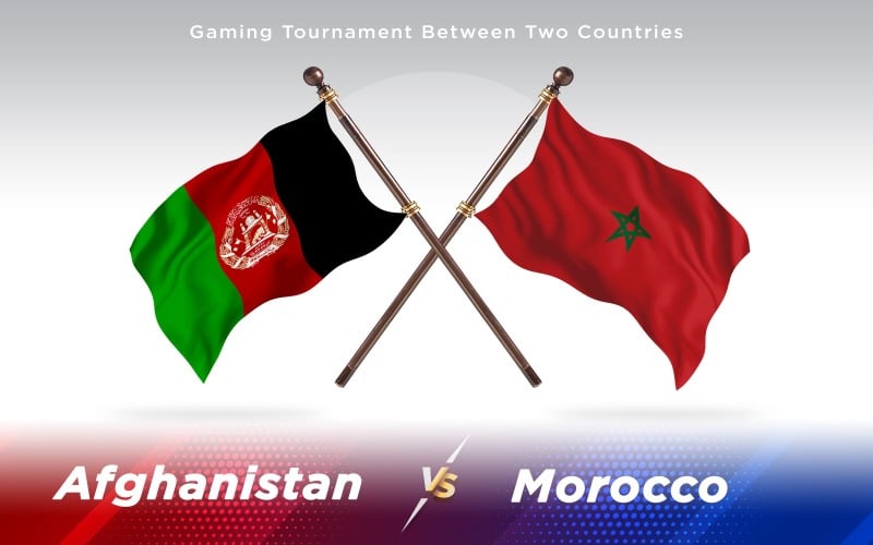 Download Иллюстрация "Afghanistan versus Morocco Two Countries Flags - Illustration" / Afghanistan versus Morocco Two Countries Flags - Illustration - Иллюстрация на тему графика national,patriotic,europe,asia,republic,map,flag,country,cartography,geography,nation,illustration,graphic,vector,state,world,isolated,symbol,border,icon