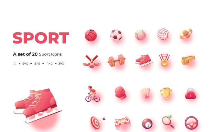 Download Иллюстрация "Sport - Illustration" / Sport - Illustration - Иллюстрация на тему графика icon,icons,flat,vector,illustration,graphic,design