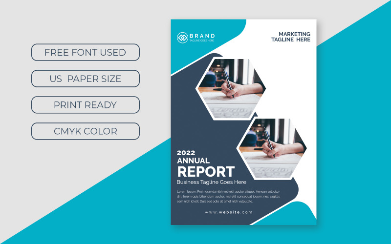 Brochure Business Annual Report Cover Presentation - Corporate Identity Template