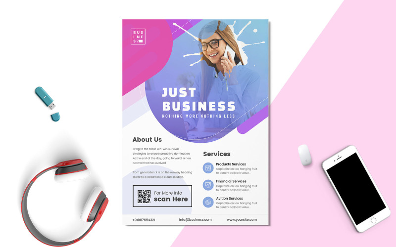 Download Фирменный стиль "Business - Corporate Identity Template" / Business - Corporate Identity Template - Фирменный стиль на тему графика minimal,business,flyer,stationary,promotions,flyers,corporate,clean,poster,print,template,templates,graphic,modern,simple