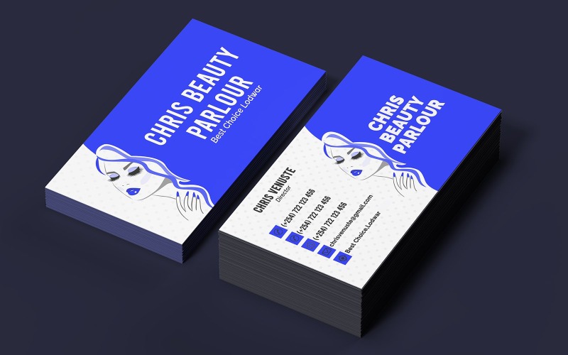 Free Fashion and Beauty Business Card PSD - Corporate Identity Template