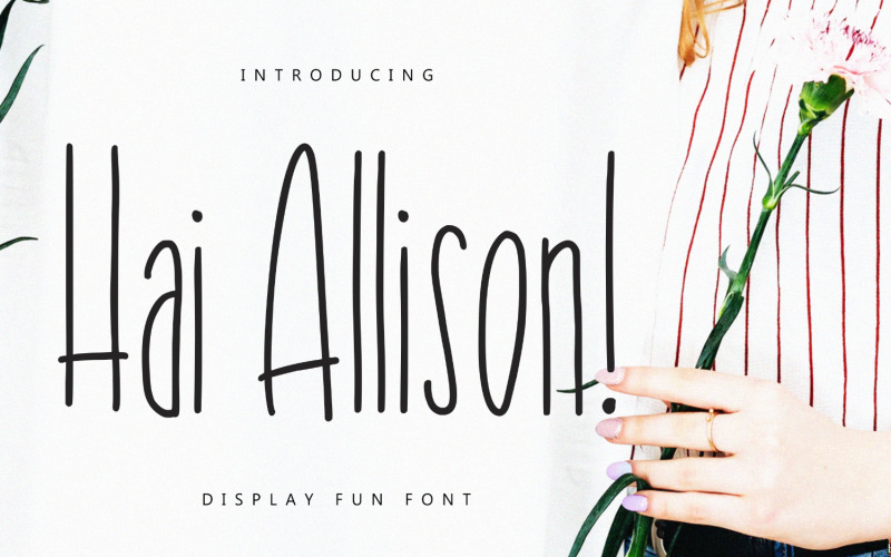 Download Шрифт "Hai Allison Fun Display Font" / Hai Allison Fun Display Font - Шрифт на тему графика branding,condensed,display,serif,classy,handdrawn,handlettering,handwritten,handwritting,casual,modern,logo,typography,elegant