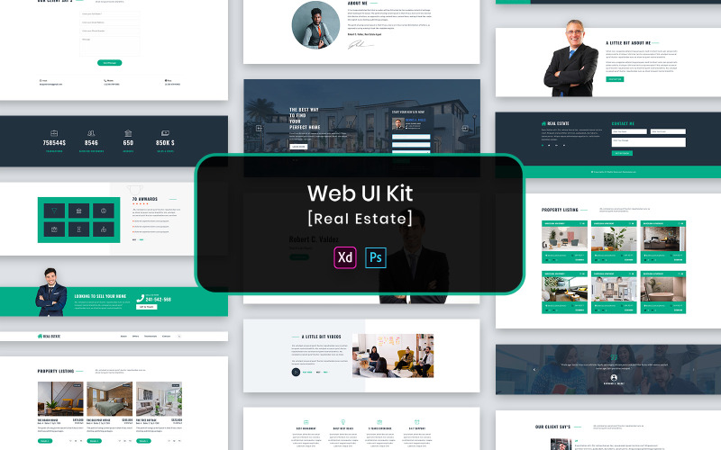 Kit d'interface utilisateur Web pour l'immobilier