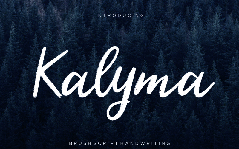 Курсивный шрифт Kalyma Brush
