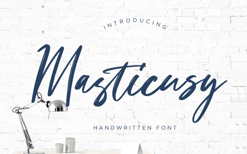 Masticusy рукописний шрифт