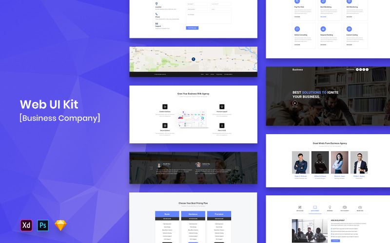 商业公司Web UI套件