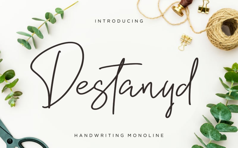 Шрифт Destanyd Handwriting Monoline