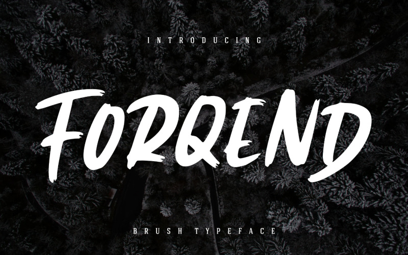 Шрифт Forqend Brush Typeface