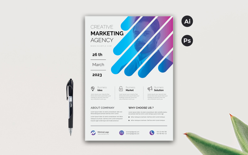 Download Фирменный стиль "Stylish Flyer - Corporate Identity Template" / Stylish Flyer - Corporate Identity Template - Фирменный стиль на тему графика template,flyer,business,modern,poster,corporate,design,a4,creative,simple,company,print,style,concept,element,sales,icon,idea,elegant,stylish