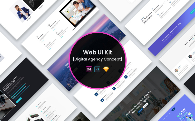 Digital Agency Web UI Kit #157501 - TemplateMonster