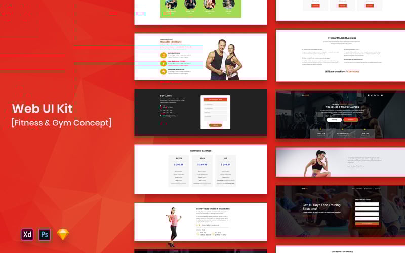Fitness Web UI Kit