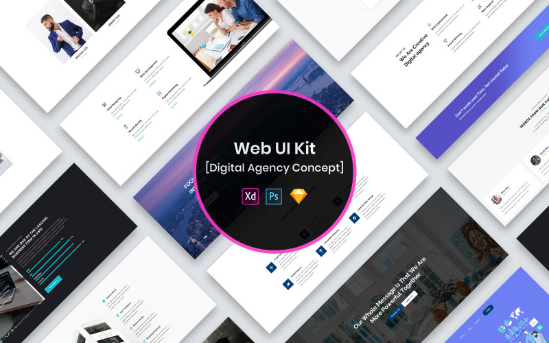 Комплект веб-інтерфейсу Digital Agency