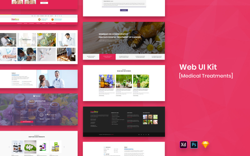 Download UI элементы "Medical Web UI Kit " / Medical Web UI Kit  - UI элементы на тему графика webuikit,uikit,webdesign,widgets,elements,uidesign,agency,business,psd,adobexd,creative,minimal,medical,landingpage,sketch,restaurant,training,booking,marketing,course