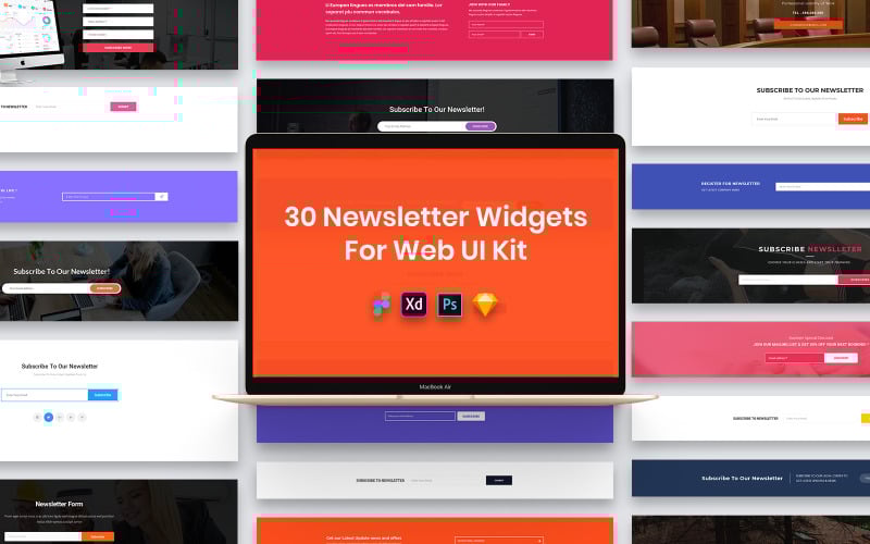 Download UI элементы "30 Newsletter Blocks Widgets for Web UI Kit " / 30 Newsletter Blocks Widgets for Web UI Kit  - UI элементы на тему графика forms,widgets,design,web,uikit,elements,uidesign,business,poster,landingpage,website,food,corporate,product,agency,price table,newsletter,blocks