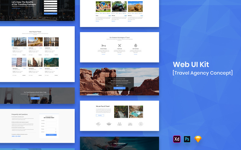 Reisbureau Web UI Kit