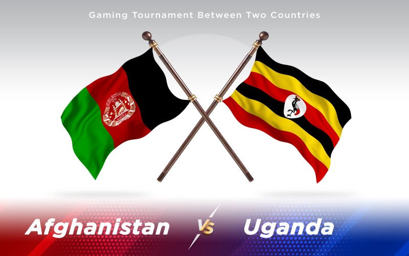 Download Иллюстрация "Afghanistan versus Uganda Two Countries Flags - Illustration" / Afghanistan versus Uganda Two Countries Flags - Illustration - Иллюстрация на тему графика national,patriotic,europe,asia,republic,map,flag,country,cartography,geography,nation,illustration,graphic,vector,state,world,isolated,symbol,border,icon