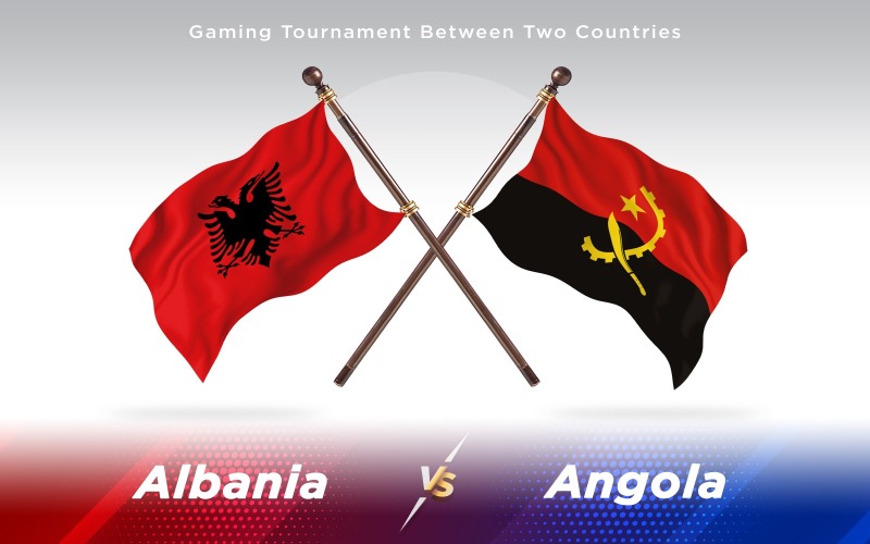 Download Иллюстрация "Albania versus Angola Two Countries Flags - Illustration" / Albania versus Angola Two Countries Flags - Illustration - Иллюстрация на тему графика national,patriotic,europe,asia,republic,map,flag,country,cartography,geography,nation,illustration,graphic,vector,state,world,isolated,symbol,border,icon