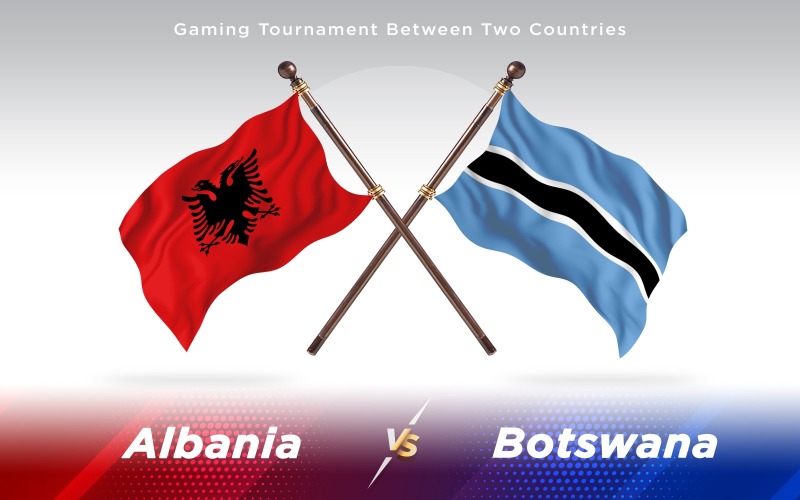 Download Иллюстрация "Albania versus Botswana Two Countries Flags - Illustration" / Albania versus Botswana Two Countries Flags - Illustration - Иллюстрация на тему графика national,patriotic,europe,asia,republic,map,flag,country,cartography,geography,nation,illustration,graphic,vector,state,world,isolated,symbol,border,icon
