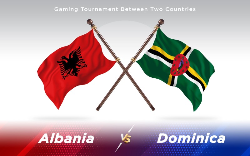 Download Иллюстрация "Albania versus Dominica Two Countries Flags - Illustration" / Albania versus Dominica Two Countries Flags - Illustration - Иллюстрация на тему графика national,patriotic,europe,asia,republic,map,flag,country,cartography,geography,nation,illustration,graphic,vector,state,world,isolated,symbol,border,icon