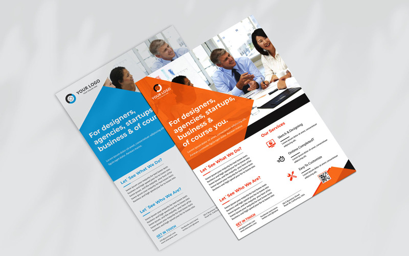 Business Flyer Design - Vorlage für Corporate Identity