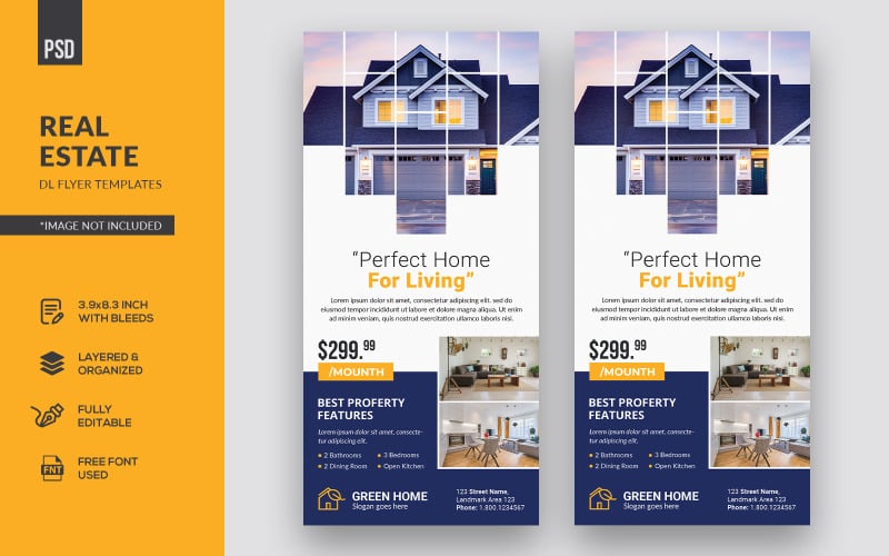 Creative Real Estate DL Flyers - Corporate Identity Template
