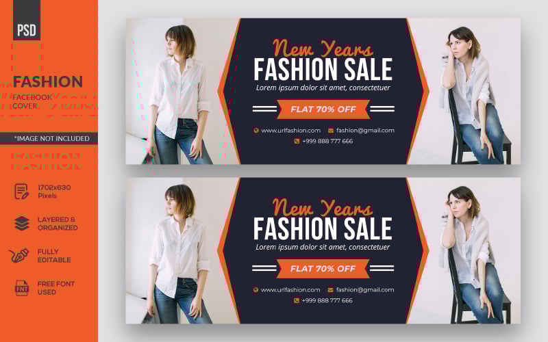 Download Шаблон для соцсетей "Clean New Year Design Fashion Facebook Cover Social Media Template" / Clean New Year Design Fashion Facebook Cover Social Media Template - Шаблон для соцсетей на тему графика facebook,cover,banner,page,facebook cover,social media,business,real estate,city,graphic,office,house,industry,construction,home,industrial,architecture,modern,template,advertising