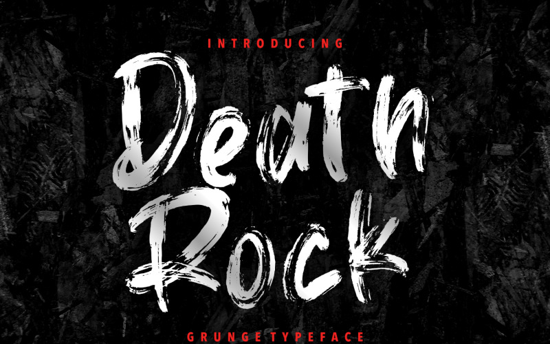 Death Rock Grunge Krój czcionki
