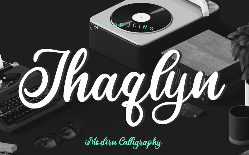Jhaqlyn Modern kalligrafi typsnitt