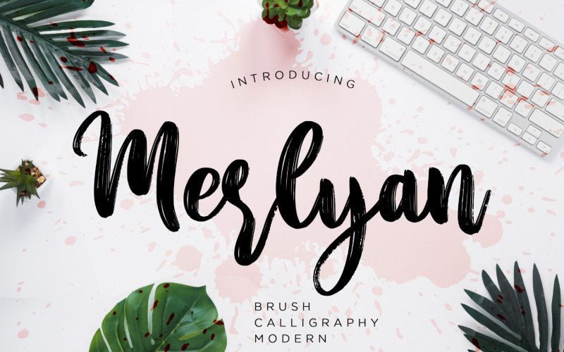 Download Шрифт "Merlyan Brush Calligraphy Font" / Merlyan Brush Calligraphy Font - Шрифт на тему графика script,branding,handwriting,handwritten,brush,quotes,calligraphy,logo,typography,signature,elegant,invitation,wedding,vintage,fashion