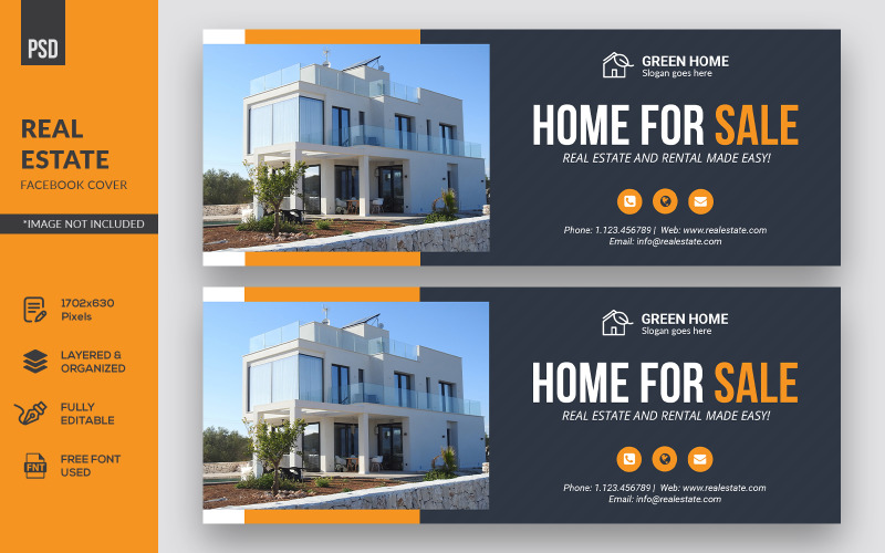 Download Шаблон для соцсетей "Minimalist Design Real Estate Facebook Cover Banner Social Media Template" / Minimalist Design Real Estate Facebook Cover Banner Social Media Template - Шаблон для соцсетей на тему графика facebook,cover,banner,page,facebook cover,social media,business,real estate,city,graphic,office,house,industry,construction,home,industrial,architecture,modern,template,advertising
