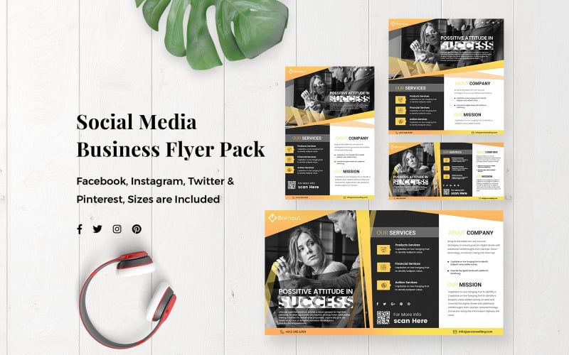 Download Шаблон для соцсетей "Online Promotions for your Business Social Media Template" / Online Promotions for your Business Social Media Template - Шаблон для соцсетей на тему графика instagram,facebook,banner,promotion,twitter,social,media,pack,pinterest,kit,business,professional,corporate,templates,template